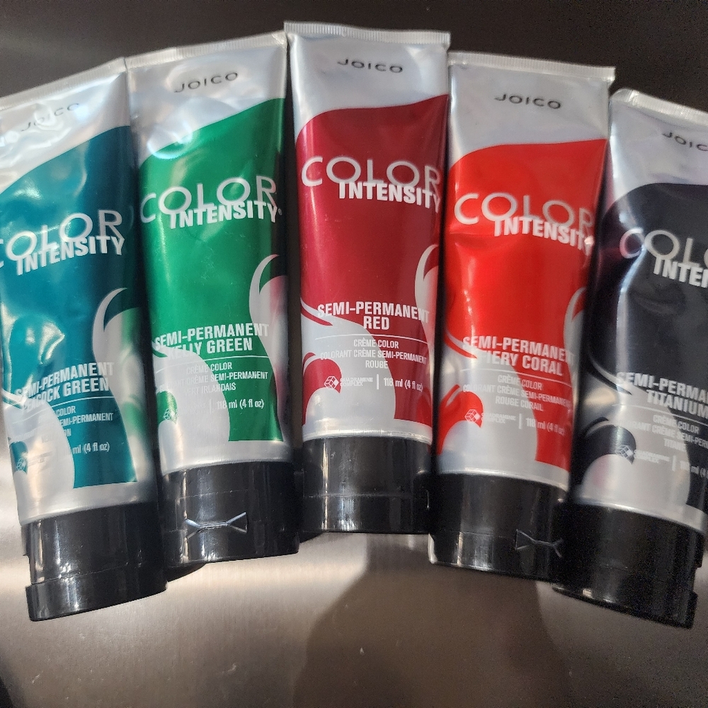 Joico Color Intensity Semi-Permanent Hair Color| 5 Full NEW tubes Of Color